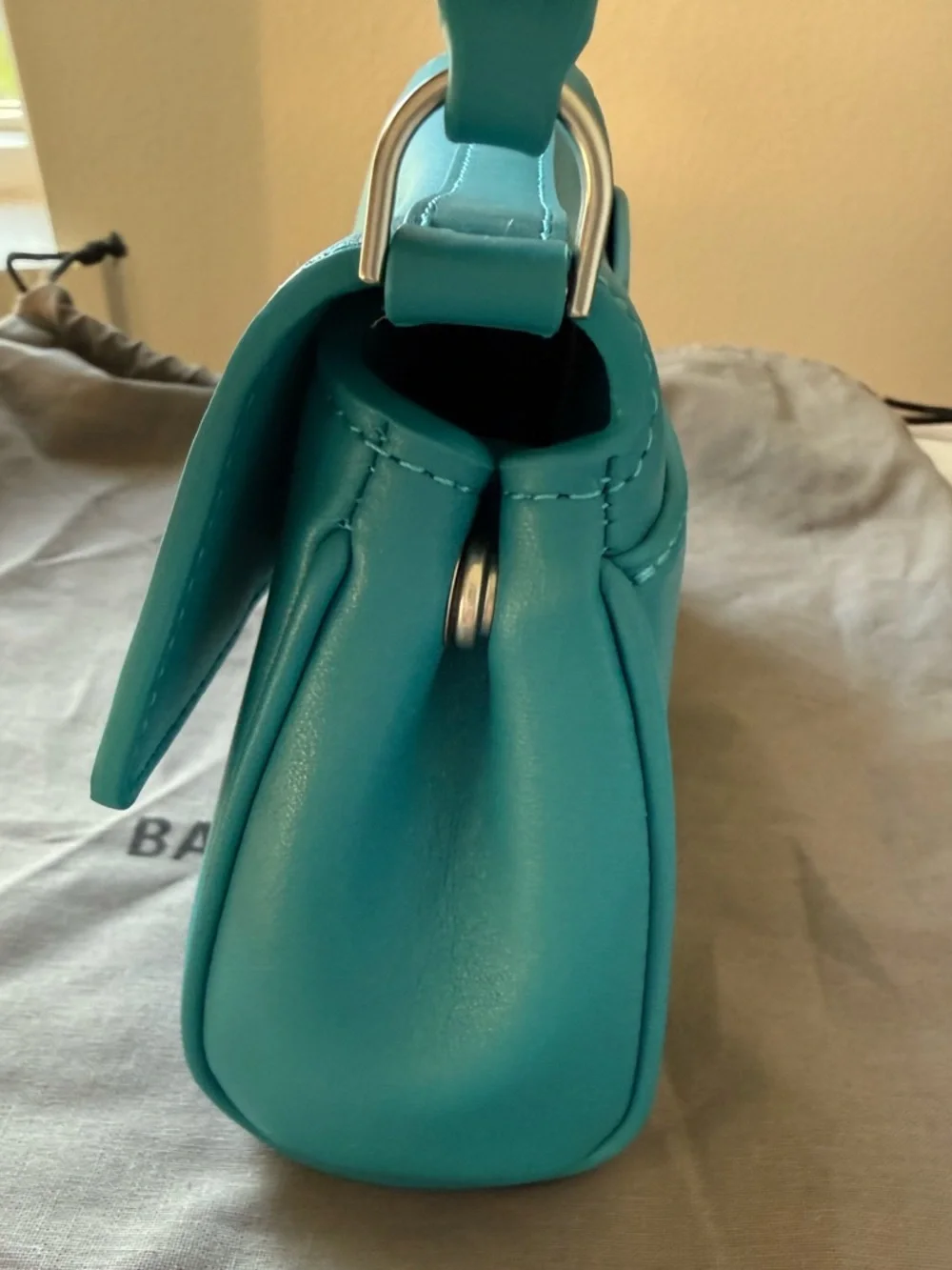 Brand New Balenciaga Teal Nano Rodeo Bag - Picture 4 of 9
